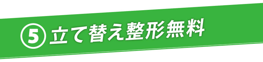 立て替え整形支援